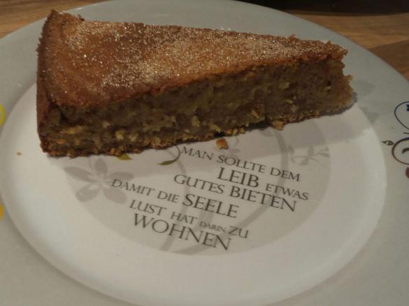 Variation von herbstlichem Apfelkuchen