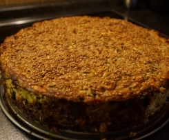 Zuccinitorte mit Schafskäse