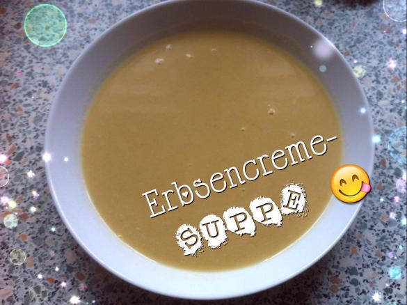 Erbsencremesuppe ( Rezept von Eatsmarter)
