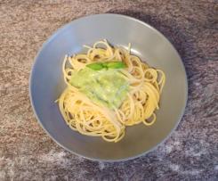 Spaghetti mit Bärlauchsosse