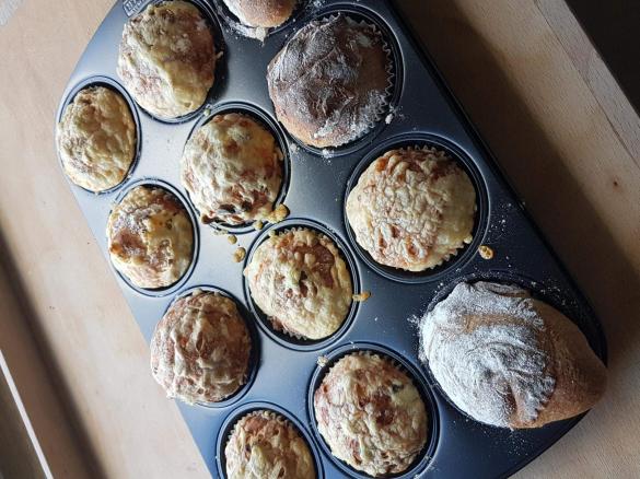 Schnelle Brötchen in Muffinform