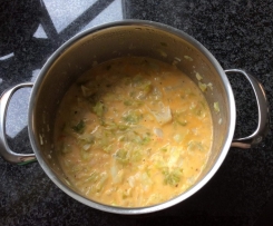 Spitzkohl in Sahnesauce