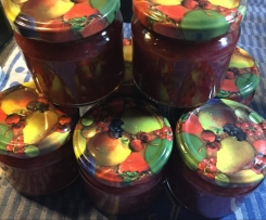 Rhabarber-Granatapfel Aperol Marmelade