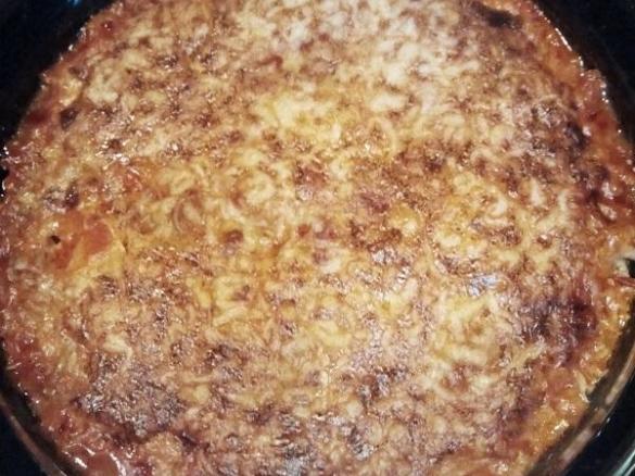 Nudelauflauf mit Geflügelhack