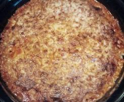 Nudelauflauf mit Geflügelhack