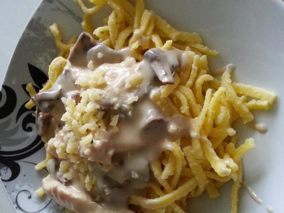 Hähnchen Sahne Geschnetzeltes