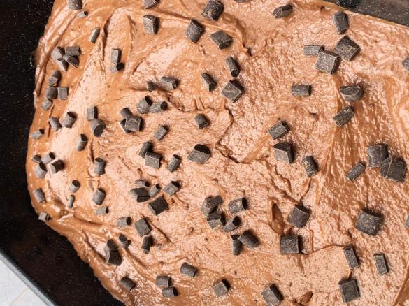 Schoko Bananen Würfel saftig schnell & einfach