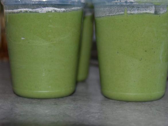 Spinat-Kartoffel-Hänchen Brei mit Zucchini ab 6./7. Monat