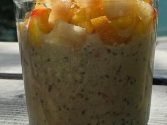 Apfel-gelbe Rüben-Porridge