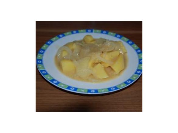 Hähnchen in Zwiebel-Senf-Limettensaue (Yassa)