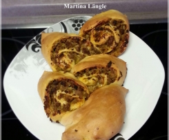 Partyähre mit Hackfleisch/Lauchfüllung