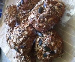 Vollkorn Brötchen - kernige 6-Korn Quark Brötchen  * ohne Hefe *