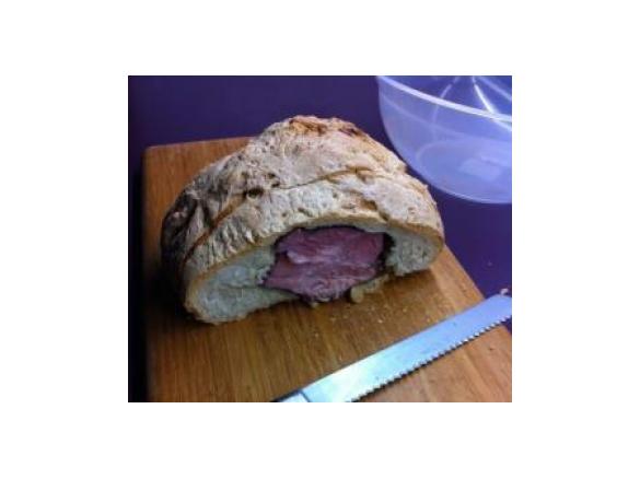 Osterschinken im Brotteig