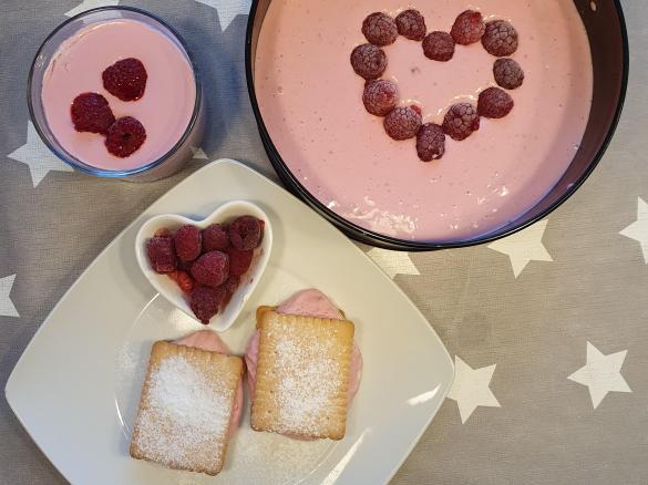 Glücksmixer Himbeer-Vanille-Quark - ideal als Dessert, Füllung oder für leichte Torten