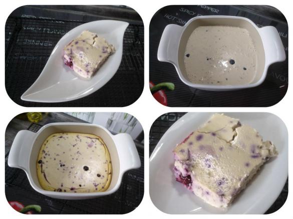 Blaubeeren Quark Auflauf Low Carb