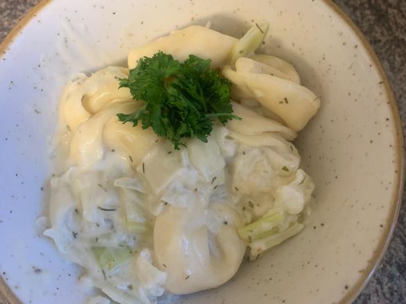 Käse - Lauch - Tortellini  - Blitzrezept