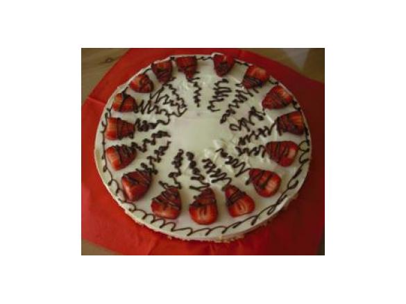 Erdbeertorte mit Frischkäse