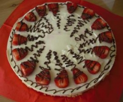 Erdbeertorte mit Frischkäse