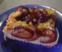 Pflaumenkuchen nach Omas Art mit Streuseln und Quarkteig