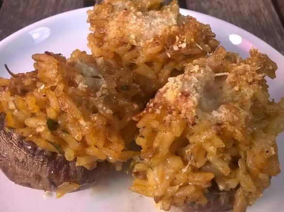 gefüllte Pilze, vegetarisch