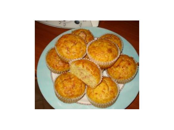 Muffin mit Schinken u Käse