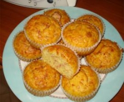 Muffin mit Schinken u Käse