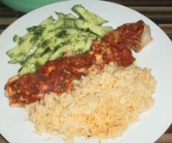 Piratenspieße mit Reis 