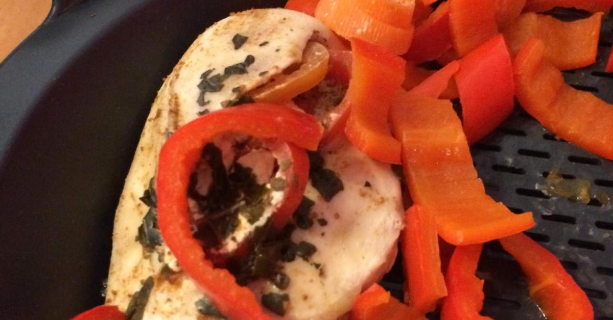 gefüllte Hähnchenbrust mit Tomate und Feta von . Ein Thermomix® Rezept ...