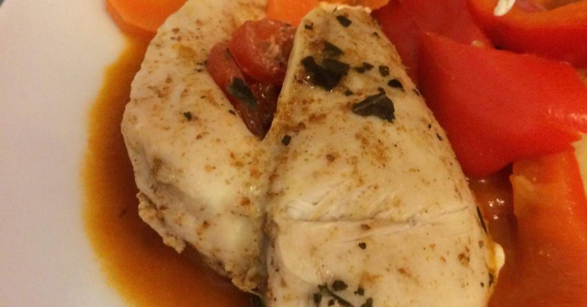 gefüllte Hähnchenbrust mit Tomate und Feta von . Ein Thermomix® Rezept ...