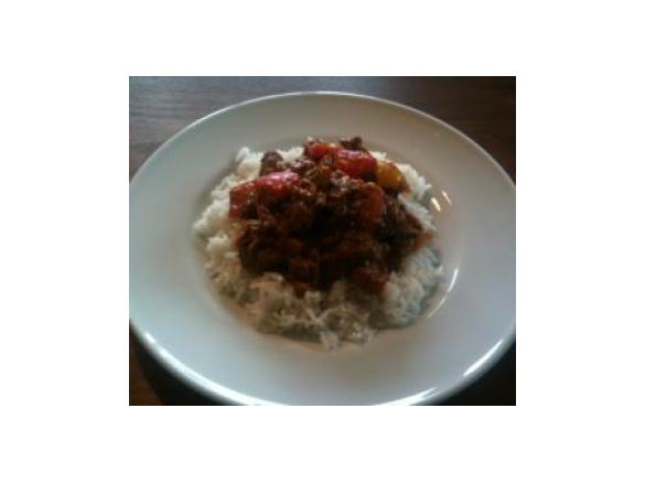 Lammcurry mit Paprika (Bhuna Gosht)