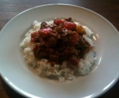 Lammcurry mit Paprika (Bhuna Gosht)