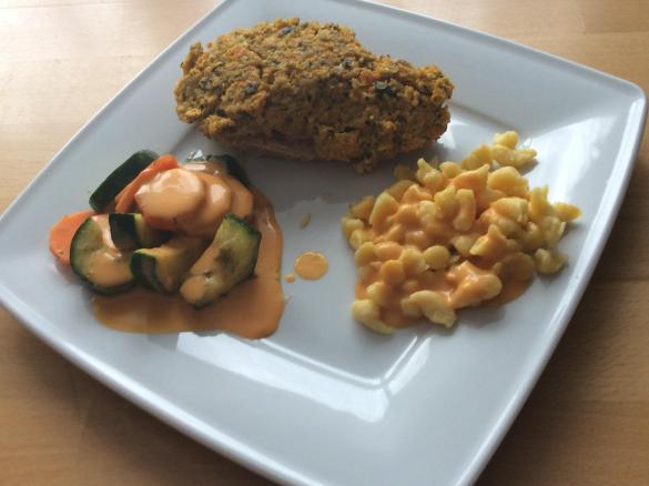 Variation Nuss-Möhren-Hähnchen