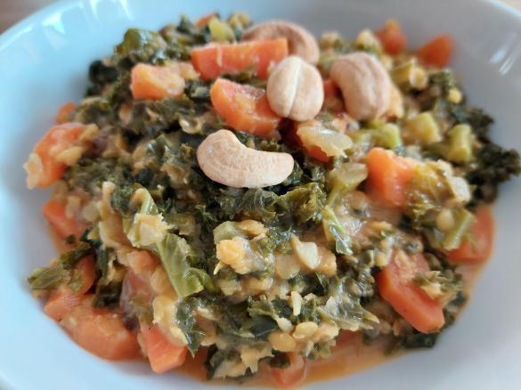 Grünkohlcurry à la Queen - vegan