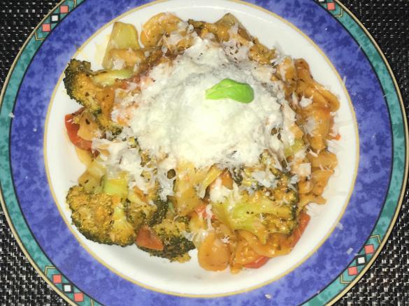 One Pot Pasta mit Brokkoli