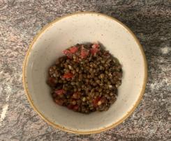 Belugalinsen-Salat mit Balsamico Zwiebeln