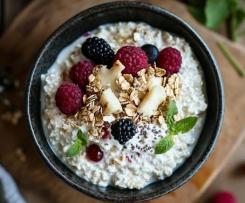 Overnight Oats mit Hüttenkäse