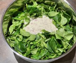 Speckdressing für Feldsalat