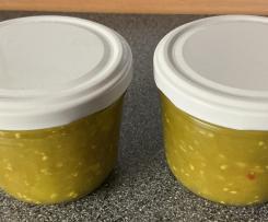 Grüne Tomaten Relish süß-sauer
