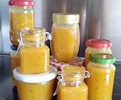 Nektarinen-Birnen-Mango-Maracuja Marmelade