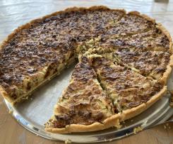 Krautkuchen mit Mürbeteig