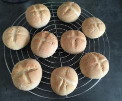 Knusprige Kaisersemmeln / Kaiserbrötchen (mit Trockenhefe)
