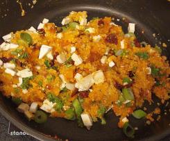 gebackener Butternusskürbis mit Couscous