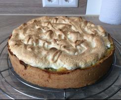 Rhabarberkuchen mit Baiser (Ohne Puddingpulver)