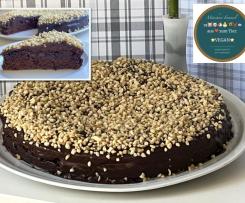 Schokocreme-Rum-Torte 🌱VEGAN🌱 mit Mandelkrokant