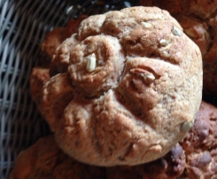 Weizen-Roggen-Vollkornbrötchen