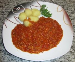 Knödel nach Bolognese-Art