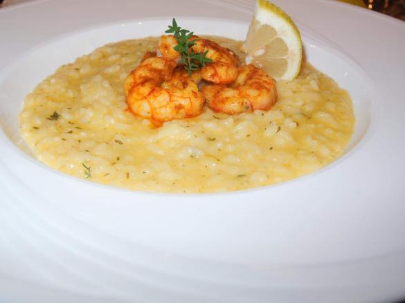 Risotto mit Zitronen, Thymian und Wodka