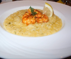 Risotto mit Zitronen, Thymian und Wodka