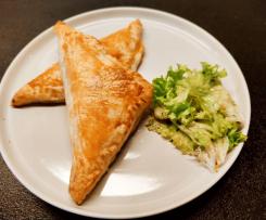 Blätterteigtasche vegetarisch gefüllt