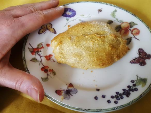 Haferflockenrollen -  4 kleine oder zwei große flache Brötchen